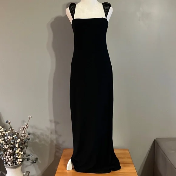 bebe black silk dress Bebe Women's Drape Front Sleeveless Satin Midi Dress